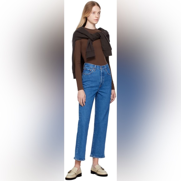 LEVI’S Blue Ribcage Straight Ankle - Picture 4 of 4